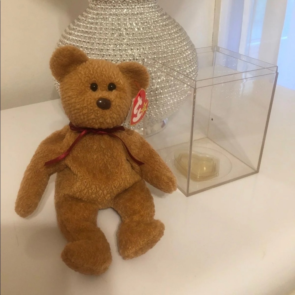 🆕 Ty Beanie Babies “Curly” Bear 1996 Rare & Retired, Y2K